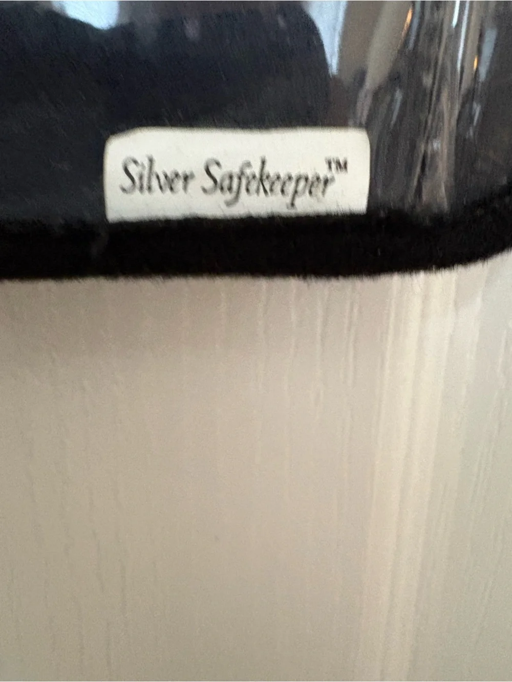 Silver SafeKeeper Black Velvet 18 Pocket Jewelry Organizer with Clear Pockets